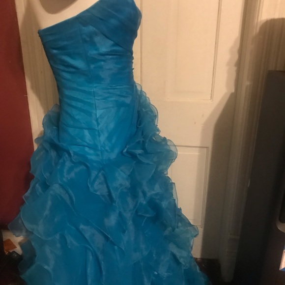 Prom dress Gorgeous turquoise  size: 2 - Picture 6 of 16
